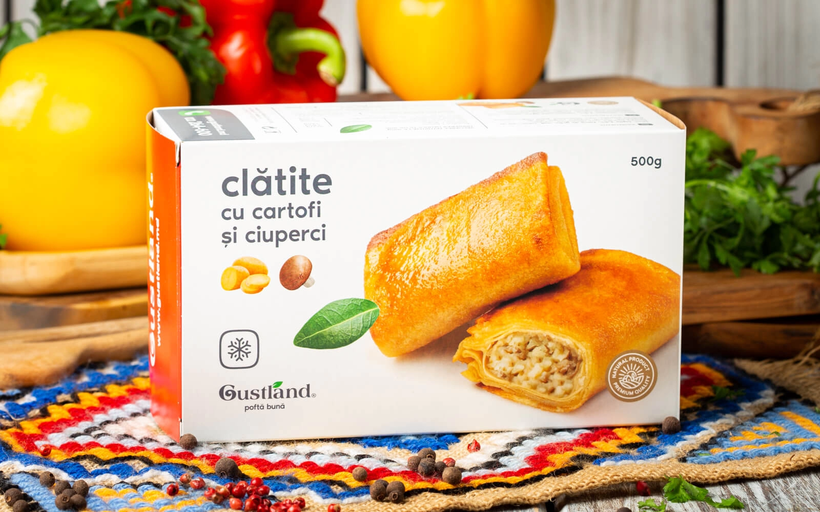 Clătite cu cartofi și ciuperci - Produs congelat