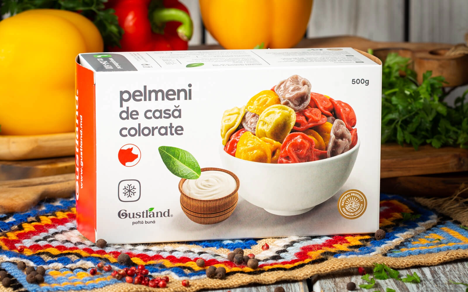 Pelmeni de casă colorate - Produs congelat