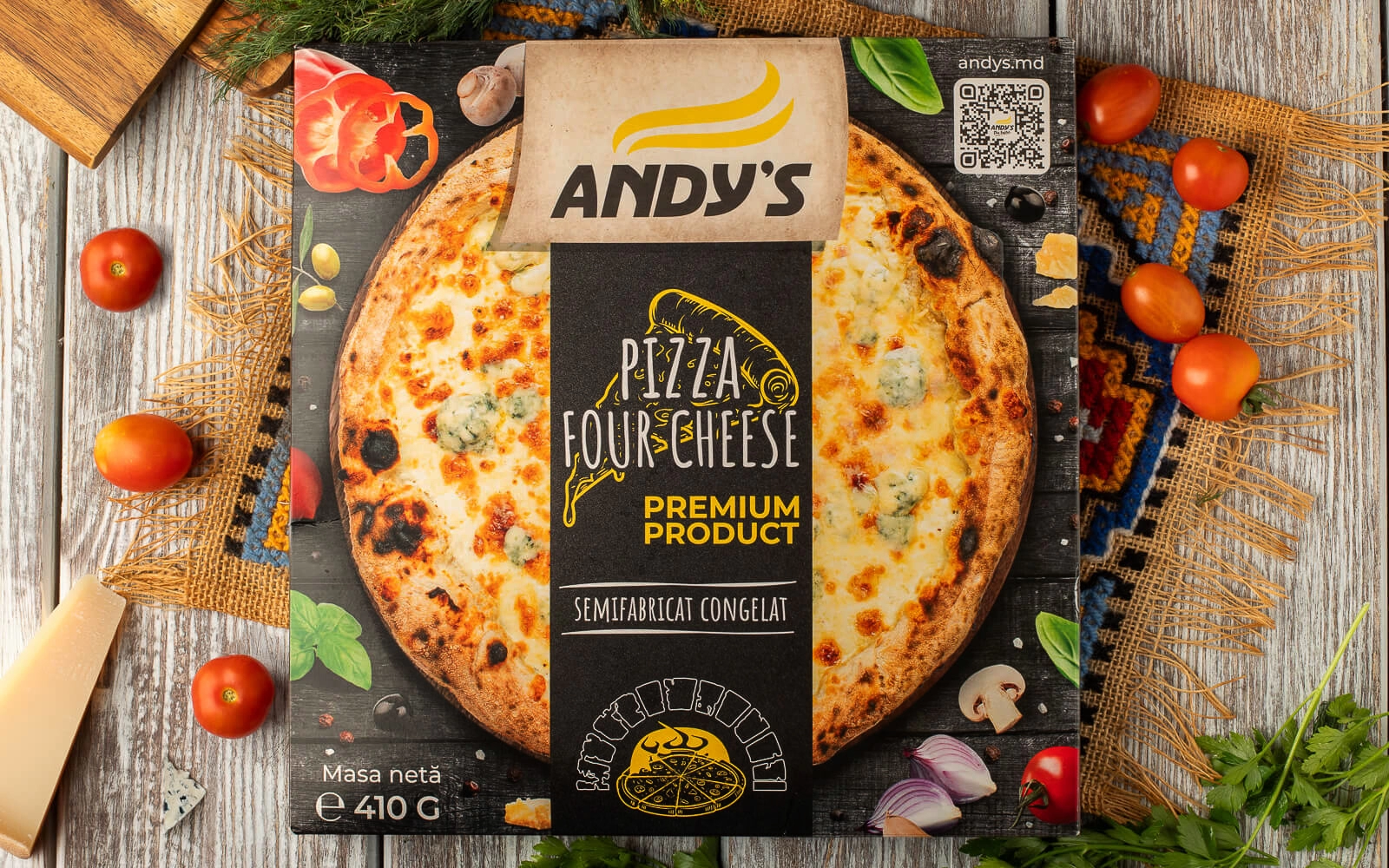 Pizza Four Cheese - Produs congelat