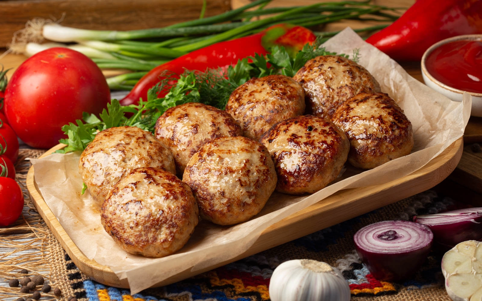 Platou cu pârjoale de casă - 680g