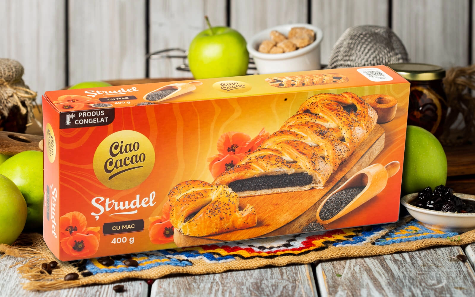 Ștrudel cu mac - Produs congelat